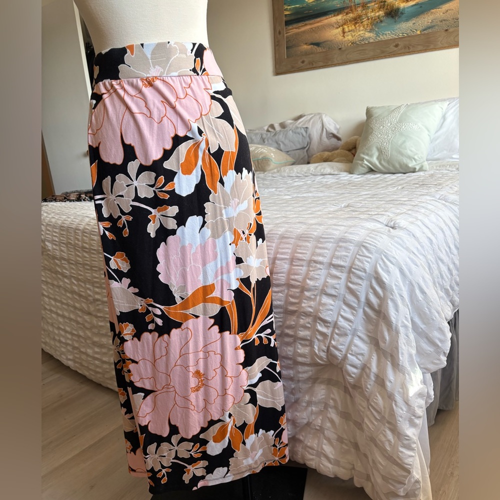 XXL - Liz Claiborne Floral Maxi Skirt